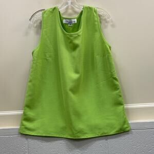 Caroline Rose women’s M NWT Sleeveless camisole Bright Green Lime Top